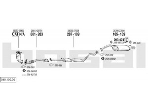 BOSAL 040.100.00 išmetimo sistema 
 Išmetimo sistema -> Išmetimo sistema, visa