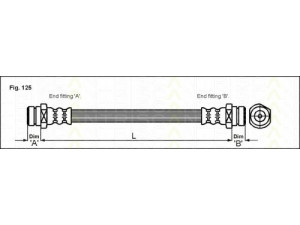 TRISCAN 8150 10205 stabdžių žarnelė 
 Stabdžių sistema -> Stabdžių žarnelės
G031-43-810A
