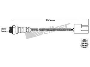 WALKER PRODUCTS 250-24865 lambda jutiklis 
 Variklis -> Variklio elektra
22690VC700, 22691 VC700