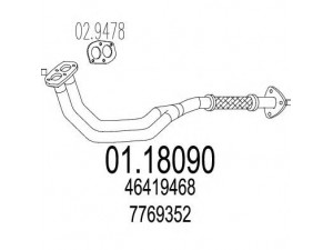 MTS 01.18090 išleidimo kolektorius 
 Išmetimo sistema -> Išmetimo vamzdžiai
46419468, 46419468, 7769352