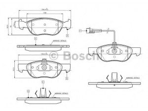 BOSCH 0 986 TB2 282 stabdžių trinkelių rinkinys, diskinis stabdys 
 Techninės priežiūros dalys -> Papildomas remontas
77362186, 9947124, 71753042, 77362090