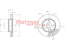METZGER 6110202 stabdžių diskas 
 Dviratė transporto priemonės -> Stabdžių sistema -> Stabdžių diskai / priedai
BR70-33-25C, BR70-33-25X, BR70-33-25XA