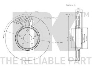 NK 3145104 stabdžių diskas 
 Dviratė transporto priemonės -> Stabdžių sistema -> Stabdžių diskai / priedai
4351622010