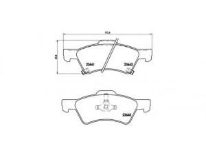 BREMBO P 11 015 stabdžių trinkelių rinkinys, diskinis stabdys 
 Techninės priežiūros dalys -> Papildomas remontas
5019803AA, K05019804AA, K05135258AA