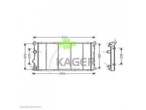 KAGER 31-2666 radiatorius, variklio aušinimas 
 Aušinimo sistema -> Radiatorius/alyvos aušintuvas -> Radiatorius/dalys
441506693179729, 441506893179741