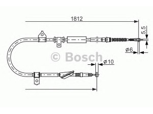 BOSCH 1 987 477 888 trosas, stovėjimo stabdys 
 Stabdžių sistema -> Valdymo svirtys/trosai
GVC 9023 83, GVC 9023 83