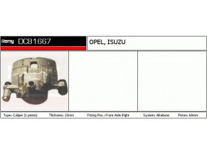 DELCO REMY DC81667 stabdžių apkaba 
 Stabdžių sistema -> Stabdžių matuoklis -> Stabdžių matuoklio montavimas
8-94388-016-0, 8-94438-685-0, 8-94438-685-1