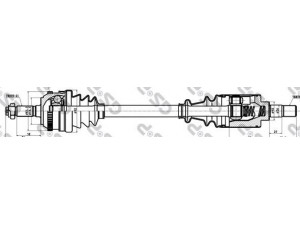 GSP 299007 kardaninis velenas 
 Ratų pavara -> Kardaninis velenas
3272X9