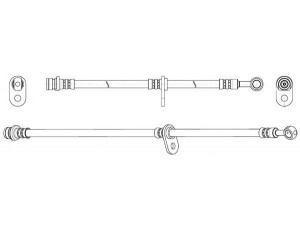 CEF 510901 stabdžių žarnelė 
 Stabdžių sistema -> Stabdžių žarnelės
46410SK3E01, GBH251, SHB10001