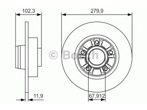 BOSCH 0 986 479 S44 stabdžių diskas 
 Dviratė transporto priemonės -> Stabdžių sistema -> Stabdžių diskai / priedai
91159916, 93850649, 77 11 130 076