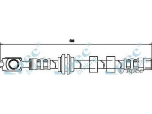 APEC braking HOS3634 stabdžių žarnelė 
 Stabdžių sistema -> Stabdžių žarnelės
1H0611701A, 1H0611701B
