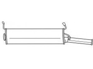 AKS DASIS SG20661 galinis duslintuvas 
 Išmetimo sistema -> Duslintuvas
1726JJ
