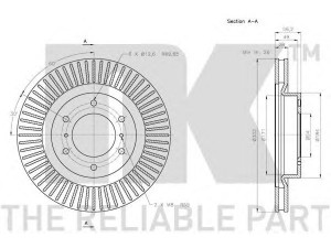 NK 313055 stabdžių diskas 
 Dviratė transporto priemonės -> Stabdžių sistema -> Stabdžių diskai / priedai
4615A038
