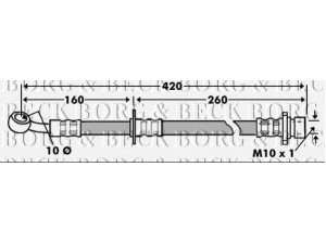 BORG & BECK BBH7451 stabdžių žarnelė 
 Stabdžių sistema -> Stabdžių žarnelės
01466S2A000