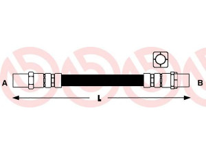 BREMBO T 06 005 stabdžių žarnelė 
 Stabdžių sistema -> Stabdžių žarnelės
34321153743, 34321159524, 83624002003