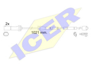 ICER 610554 E C įspėjimo kontaktas, stabdžių trinkelių susidėvėjimas 
 Stabdžių sistema -> Susidėvėjimo indikatorius, stabdžių trinkelės
34 35 6 771 766, 34 35 6 780 699