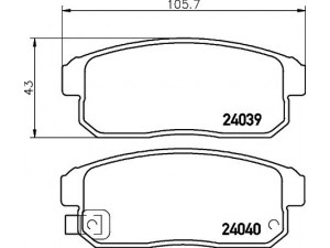 MINTEX MDB2588 stabdžių trinkelių rinkinys, diskinis stabdys 
 Techninės priežiūros dalys -> Papildomas remontas
F1Y02648Z, F1Y12634Z, F1Y12643Z