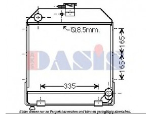 AKS DASIS 440275N radiatorius, variklio aušinimas