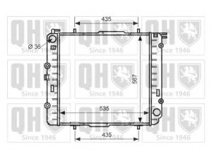 QUINTON HAZELL QER1762 radiatorius, variklio aušinimas
463 500 0100, 463 500 0400, 463 500 1200