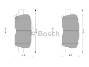 BOSCH 0 986 AB1 451 stabdžių trinkelių rinkinys, diskinis stabdys 
 Techninės priežiūros dalys -> Papildomas remontas