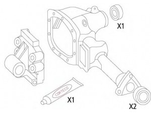 CORTECO 19535828 tarpiklių rinkinys, diferencialas 
 Ašies pavara -> Diferencialas
-