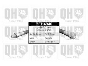 QUINTON HAZELL BFH4940 stabdžių žarnelė 
 Stabdžių sistema -> Stabdžių žarnelės
60 540 018, 7 729 198