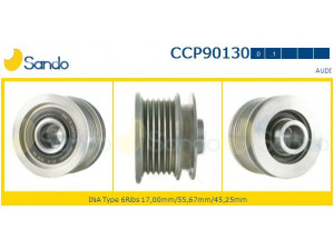 SANDO CCP90130AS skriemulys, kintamosios srovės generatorius
06B903119A, 06B903016AA, 06B903016S