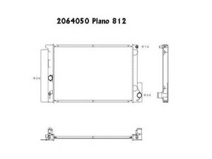 ORDONEZ 2064050 radiatorius, variklio aušinimas 
 Aušinimo sistema -> Radiatorius/alyvos aušintuvas -> Radiatorius/dalys
164000D400, 164000D410, 164000D470