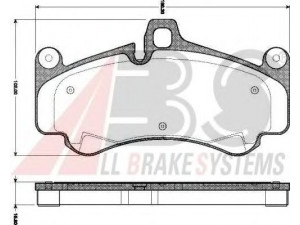A.B.S. 37572 stabdžių trinkelių rinkinys, diskinis stabdys 
 Techninės priežiūros dalys -> Papildomas remontas
98035193900, 996.351.948.00, 997.351.947.00