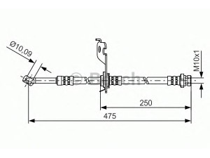 BOSCH 1 987 481 393 stabdžių žarnelė 
 Stabdžių sistema -> Stabdžių žarnelės
58738 07300