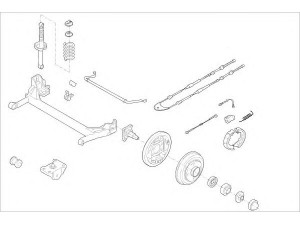 DELPHI FORD-01075-R rato pakaba 
 Ašies montavimas/vairavimo mechanizmas/ratai -> Prekių paieška pagal schemą