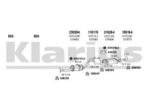 KLARIUS 960176E išmetimo sistema 
 Išmetimo sistema -> Išmetimo sistema, visa