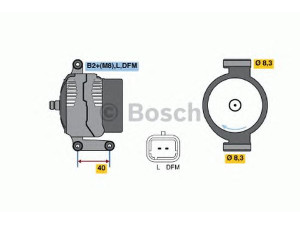 BOSCH 0 986 042 770 kintamosios srovės generatorius 
 Elektros įranga -> Kint. sr. generatorius/dalys -> Kintamosios srovės generatorius
77 00 429 217, 77 00 429 310, 77 00 434 900