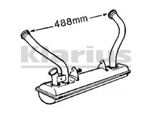 KLARIUS 210033 priekinis duslintuvas 
 Išmetimo sistema -> Duslintuvas
5429110R, 5465334, 75527203, AM1821D