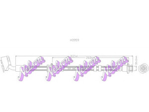 Brovex-Nelson H3959 stabdžių žarnelė 
 Stabdžių sistema -> Stabdžių žarnelės
4621001E12, 46210D4002, 46210D4012