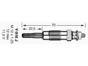 NGK 5906 kaitinimo žvakė 
 Kibirkšties / kaitinamasis uždegimas -> Kaitinimo kaištis
001 159 36 01, A 001 159 36 01
