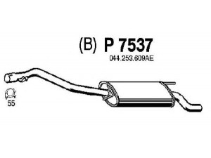 FENNO P7537 galinis duslintuvas 
 Išmetimo sistema -> Duslintuvas
028253609A, 044253609AE, 074253609AC