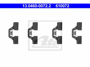 ATE 13.0460-0072.2 priedų komplektas, diskinių stabdžių trinkelės 
 Stabdžių sistema -> Diskinis stabdys -> Stabdžių dalys/priedai