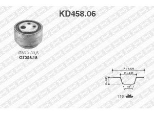 SNR KD458.06 paskirstymo diržo komplektas 
 Techninės priežiūros dalys -> Papildomas remontas
5997325, 5997325