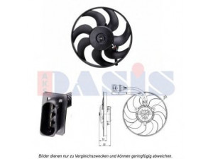 AKS DASIS 048115N ventiliatorius, radiatoriaus 
 Aušinimo sistema -> Radiatoriaus ventiliatorius
6K0959455L