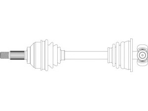 GENERAL RICAMBI RE3323 kardaninis velenas 
 Ratų pavara -> Kardaninis velenas
8200069147, 8200179212, 8200334338