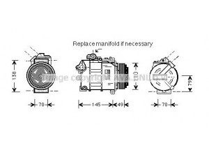 AVA QUALITY COOLING BWK017 kompresorius, oro kondicionierius 
 Oro kondicionavimas -> Kompresorius/dalys
64528362414, 8362414