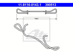ATE 11.8116-0143.1 spyruoklė, stabdžių apkaba 
 Stabdžių sistema -> Stabdžių matuoklis -> Stabdžių dalys
1041466, 6668585, 93BB-2B486-CA