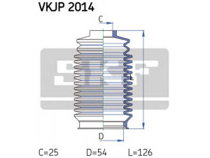 SKF VKJP 2014 gofruotoji membrana, vairavimas 
 Vairavimas -> Gofruotoji membrana/sandarinimai
701 419 831, 7D0 419 831