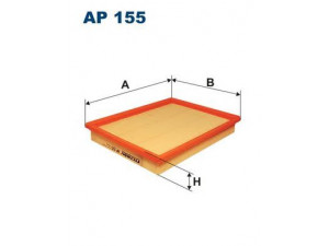 FILTRON AP155 oro filtras 
 Techninės priežiūros dalys -> Techninės priežiūros intervalai
46420988, 71736132, 71754230, PC579