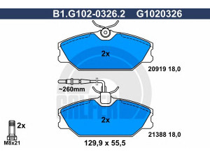 GALFER B1.G102-0326.2 stabdžių trinkelių rinkinys, diskinis stabdys 
 Techninės priežiūros dalys -> Papildomas remontas
77 01 202 050, 77 01 202 896, 77 01 202 973