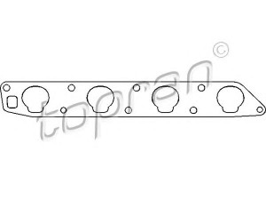 TOPRAN 201 691 tarpiklis, įsiurbimo kolektorius 
 Variklis -> Cilindrų galvutė/dalys -> Įsiurbimo kolektoriaus tarpiklis/sandarinimo žiedas
08 50 655, 8 50 655, 90412459