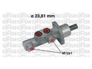 CIFAM 202-645 pagrindinis cilindras, stabdžiai 
 Stabdžių sistema -> Pagrindinis stabdžių cilindras
4601.N4