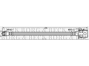 BORG & BECK BBH7641 stabdžių žarnelė 
 Stabdžių sistema -> Stabdžių žarnelės
1339681, UH7443810