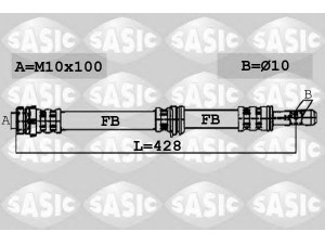 SASIC 6606114 stabdžių žarnelė 
 Stabdžių sistema -> Stabdžių žarnelės
M862413, 30821264, 30862413, 31329115